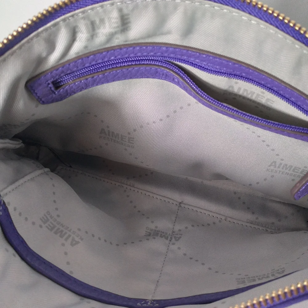 AIMEE KESTENBERG COLLECTION Purple Crossbody/Clutch Leather Bag